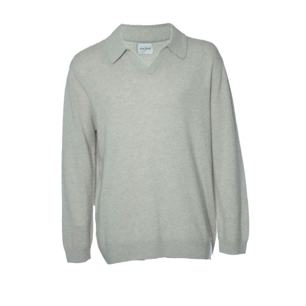 Le Kasha, Grey long sleeve cashmere polo